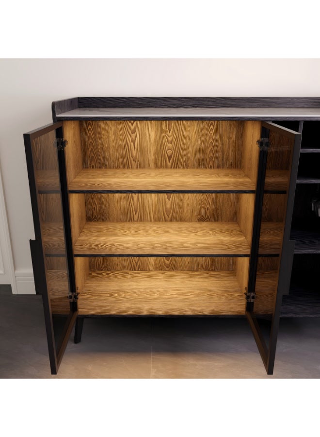 Home Box Marwell Bar Cabinet with Sintered Stone Top - Image 4